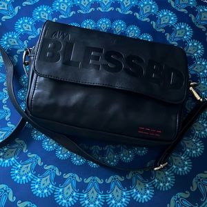 Peace Love World Crossbody-I am Blessed